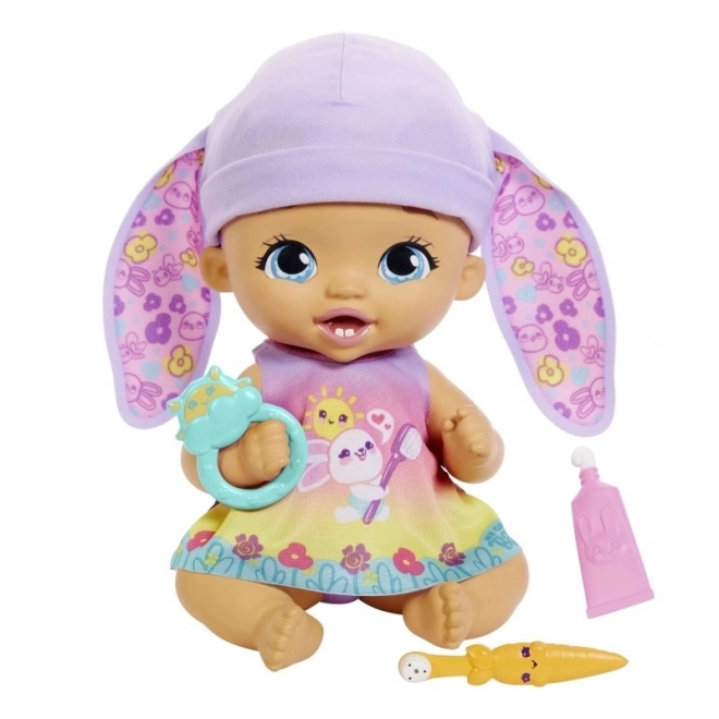 Lalka bambina My Garden Baby con accessori per lavarsi i denti