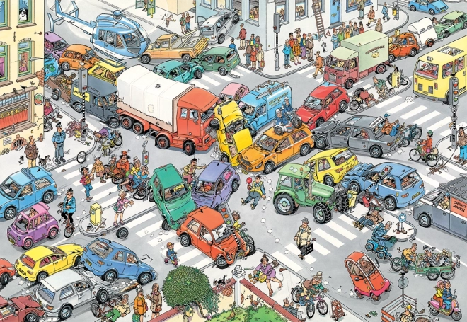 Puzzle Jan van Haasteren Caos del traffico 3000 pezzi