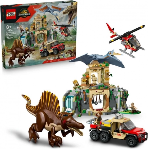 Lego Jurassic World: missione aerea con Quetzalcoatlus e Spinosauro