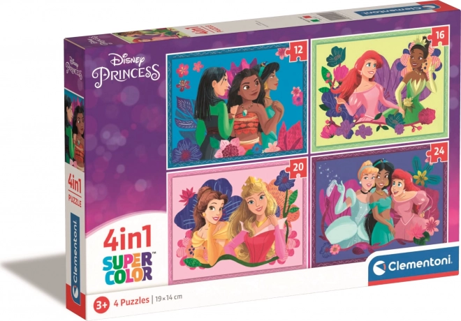 Puzzle Disney Principesse 4 in 1