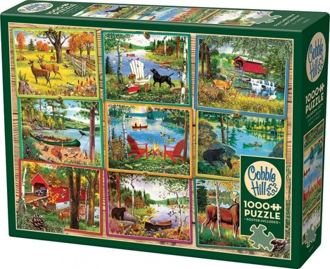 Puzzle paesaggi dal lago 1000 pezzi Cobble Hill