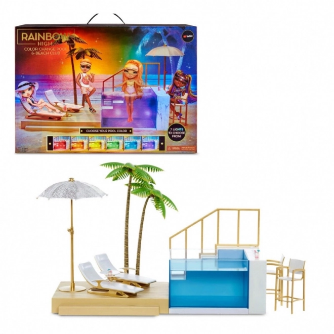 Set Piscina e Beach Club Colori Cangianti Rainbow High