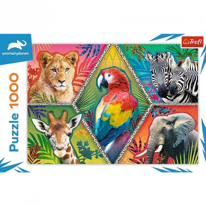 Puzzle Trefl 1000 pezzi - Animali esotici