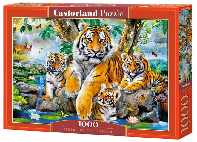 Puzzle Tigri Al Fiume 1000 Pezzi