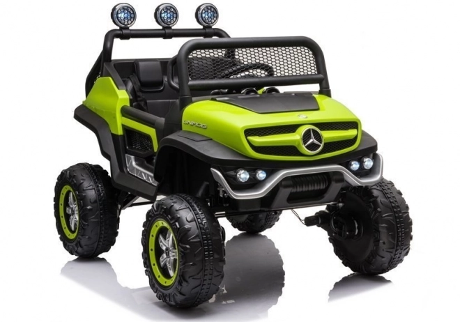 Auto elettrico a batteria Mercedes Unimog S rosso – Verde