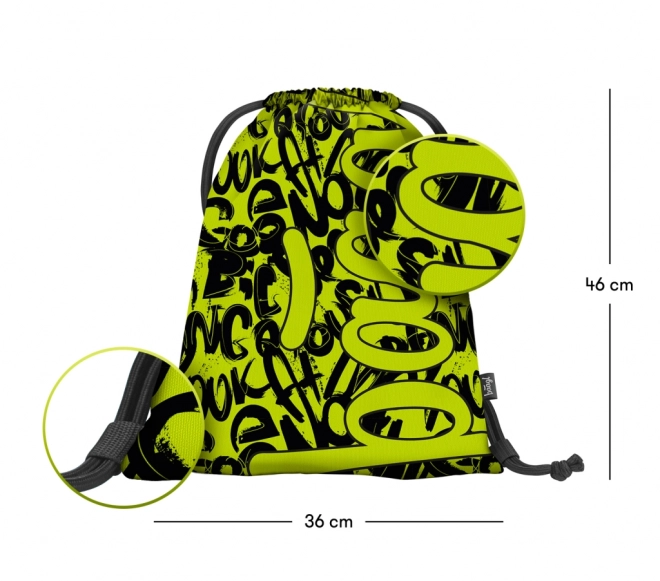 BAAGL 3 SET Core Lime: zaino, astuccio, sacca