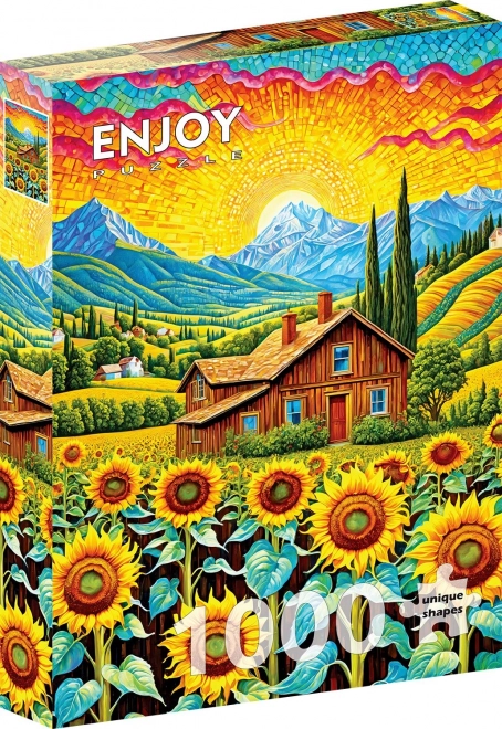 Puzzle Casa di Girasole 1000 Pezzi