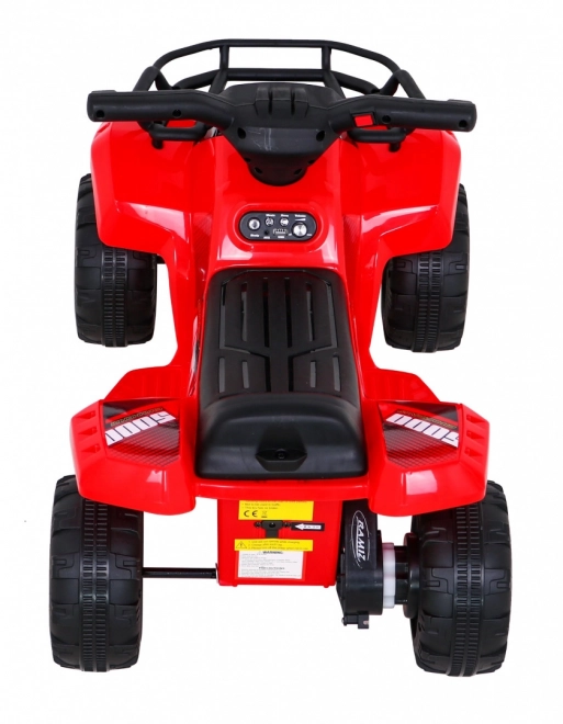 Quad elettrico per bambini rosso con motore 25W e MP3 USB