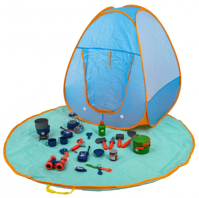 Set campeggio per bambini con tenda e accessori