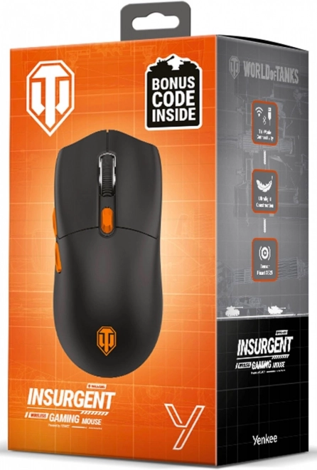 Mouse wireless da gioco ultraleggera World of Tanks