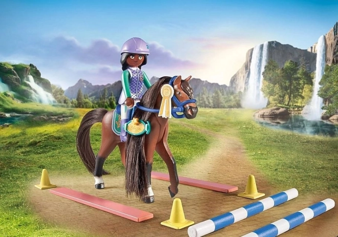 Set playmobil Horses Zoe e Blaze con ostacoli