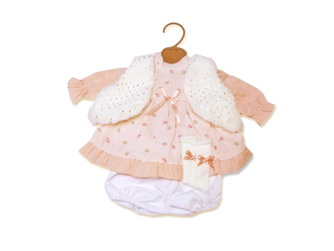 Incantevole set 4 pezzi per bambole 42 cm