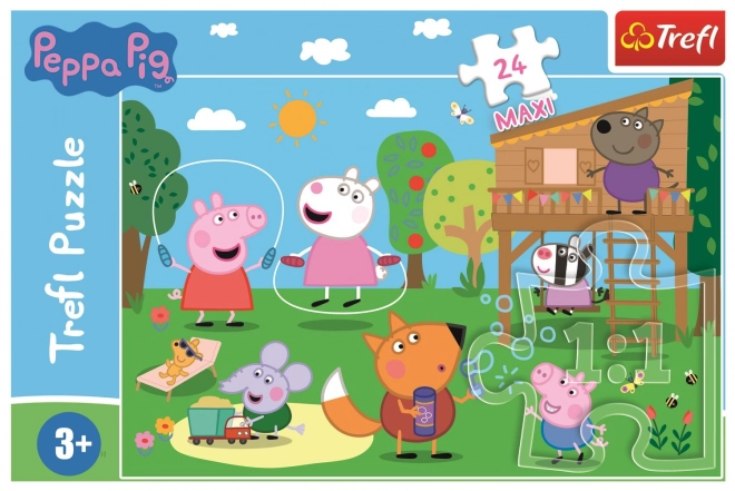 Puzzle Peppa Pig: Divertimento sull'erba Maxi 24 pezzi