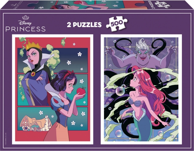 Educa Puzzle Disney Cattivi e Principesse 2x500 pezzi