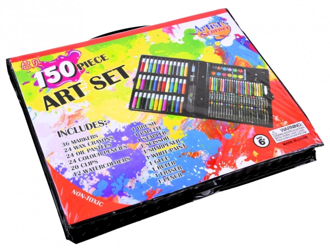 Set artistico in valigetta con 150 pezzi