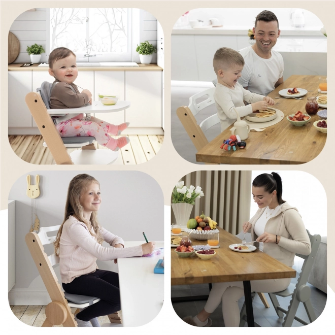 Sedia da pranzo in legno Clipp & Clapp, Nero