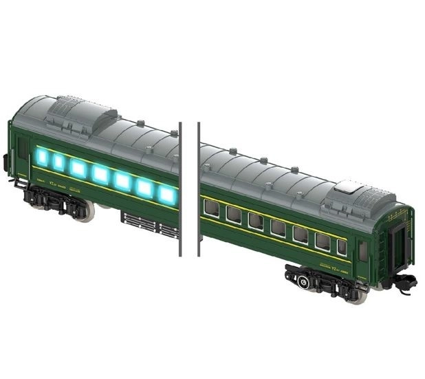 Set treno a batteria con luci e suoni