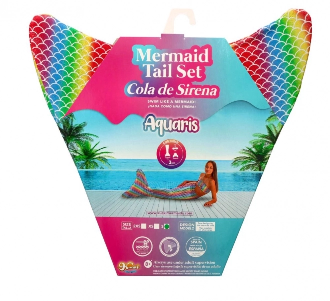 Coda da sirena per nuoto Hawai con bikini