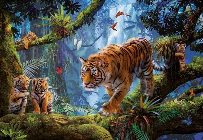 Puzzle 1000 pezzi - Tigre sull'albero