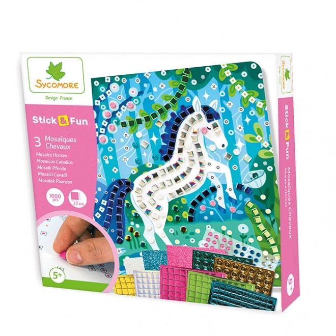 Stick & Fun - mosaico cavalli