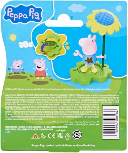 Peppa Pig divertimento in pozzanghera e fango, figurina