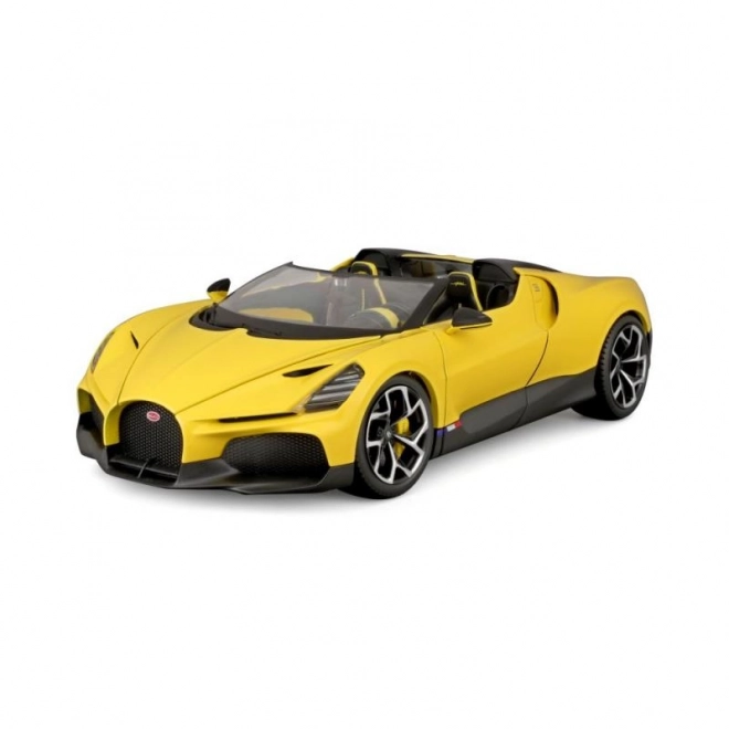 Modello di auto Bugatti Mistral in scala 1:18 - Giallo