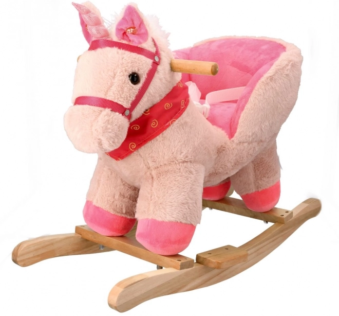 Unicorno rosa con seggiolino