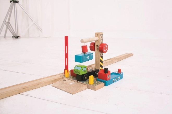 Stazione Di Trasbordo Container Bigjigs Rail