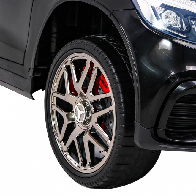 Mercedes Benz GLC63S per bambini nero + telecomando + trazione 4x4 + MP3 LED + EVA + avviamento lento