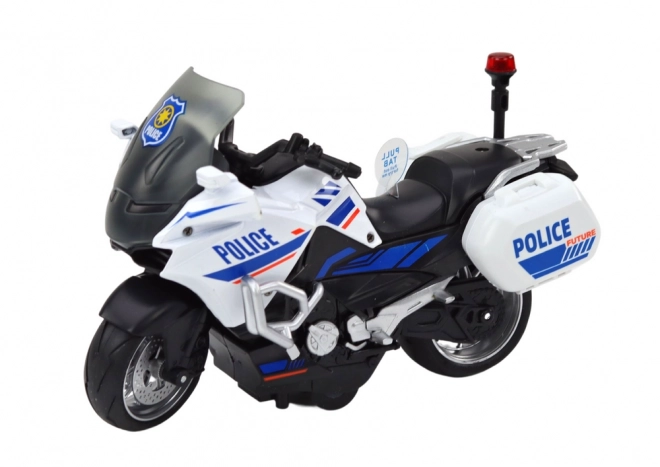 Moto giocattolo a frizione scala 1:10 con modelli polizia e sportivo