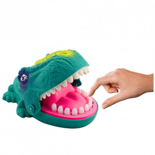 Gioco di abilità dinosauro mordente verde