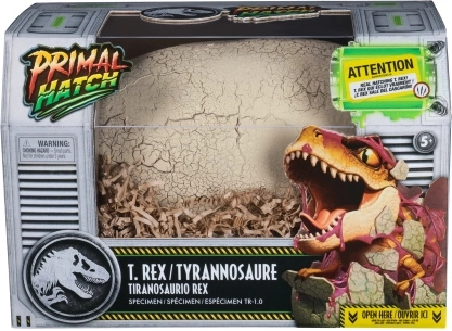 T‑Rex interattivo che si schiude dall’uovo Primal Hatch