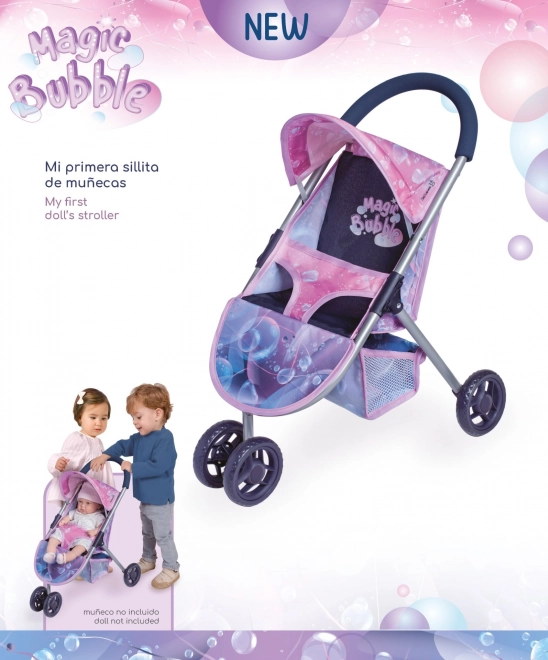 Passeggino sportivo per bambole DeCuevas Magic Bubble 2024