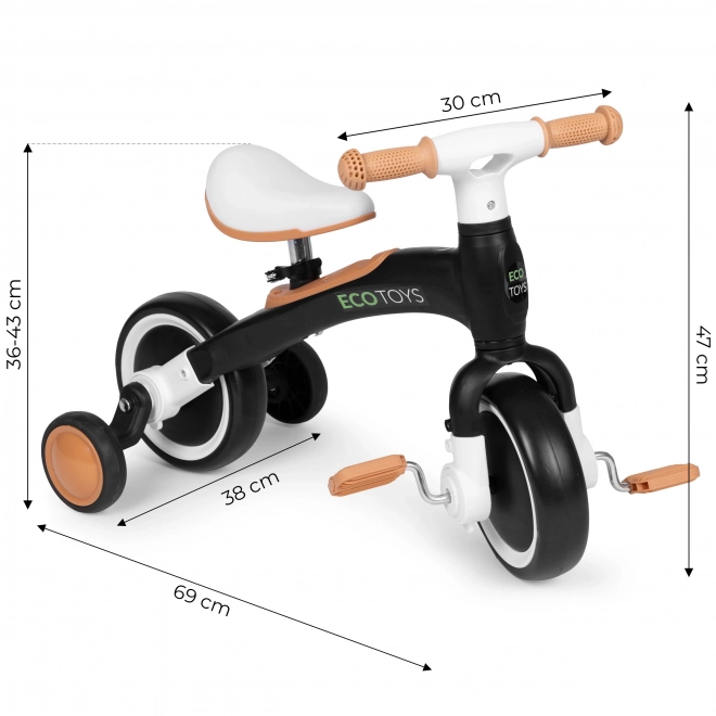 Bicicletta 3-in-1 con pedali per bambini ECOTOYS