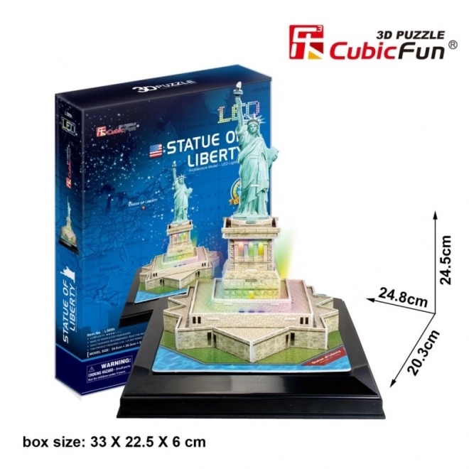 Puzzle 3D con Led Statua della Libertà