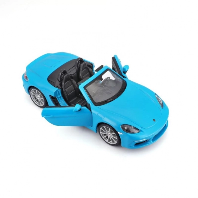 Modello Porsche 718 Boxster Scala 1:24 Blu