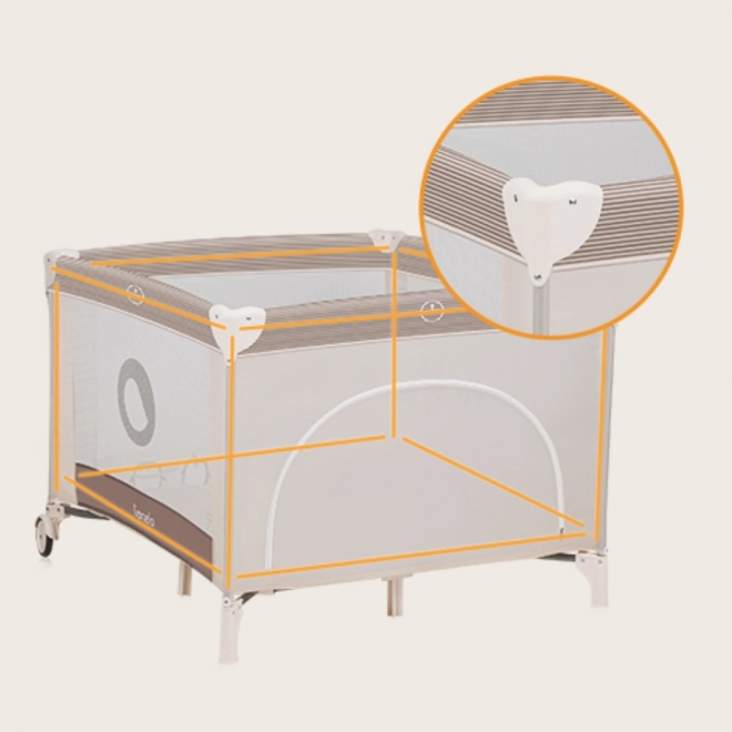Box per bambini Lionelo Bonnie Beige Sand