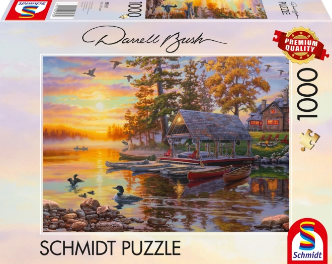 Puzzle Loděnice con Canoe 1000 Pezzi