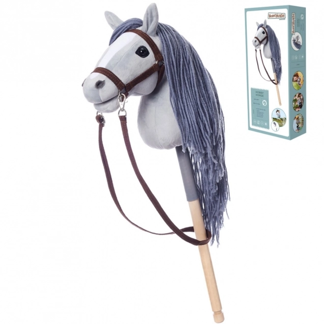 Cavallo a bastone Hoppihorse grigio