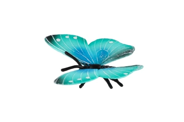 Motivo tropicale Morpho Helena di plastica 7cm in sacchetto