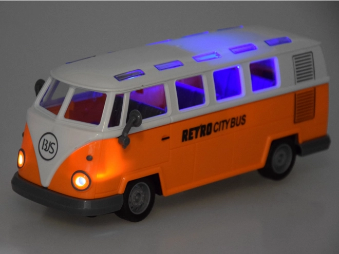 Autobus retro con luci a LED