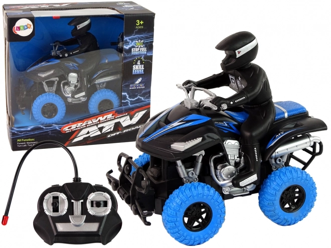 Quad telecomandato blu per bambini