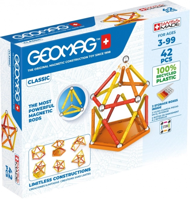 Geomag classico riciclato set magnetico 42 pezzi