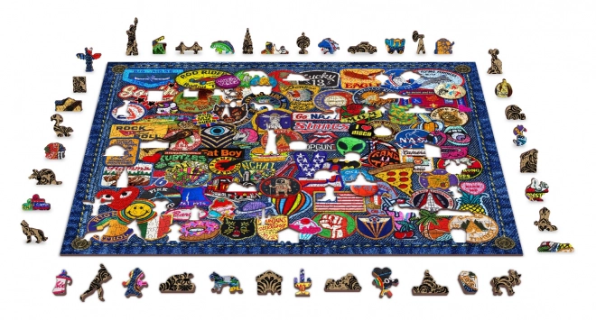 Puzzle in Legno Crazy Patch 2 in 1 1010 Pezzi EKO