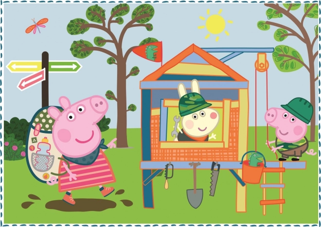 Puzzle Peppa Pig - Ricordi delle Vacanze 4 in 1