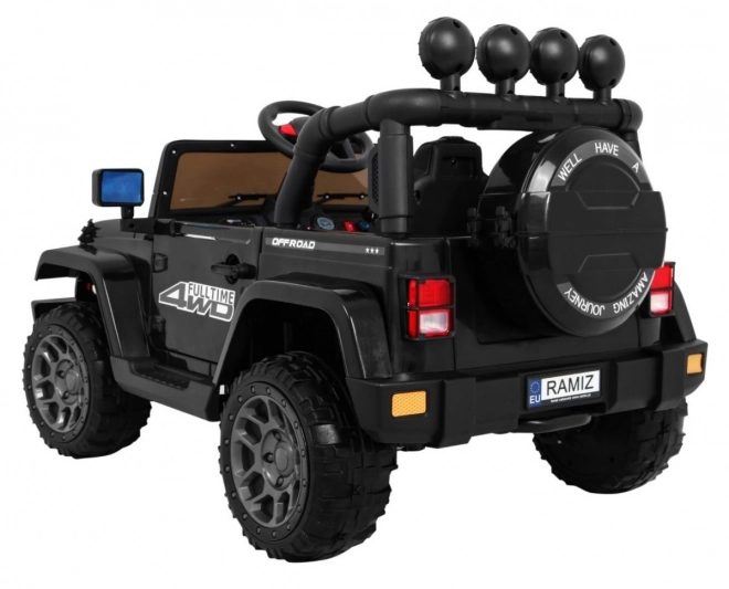 Auto fuoristrada full-time 4WD con telecomando, audio LED e vano nero per bambini