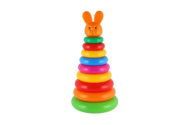 Piramide ad anelli in plastica 28cm 2 varianti