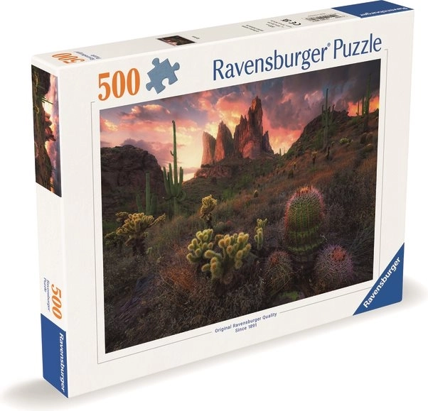Puzzle cactus al tramonto 500 pezzi