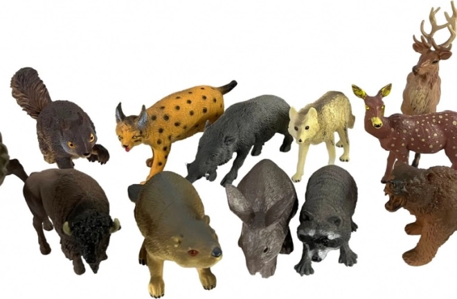 Set di animaletti del bosco 12 pezzi