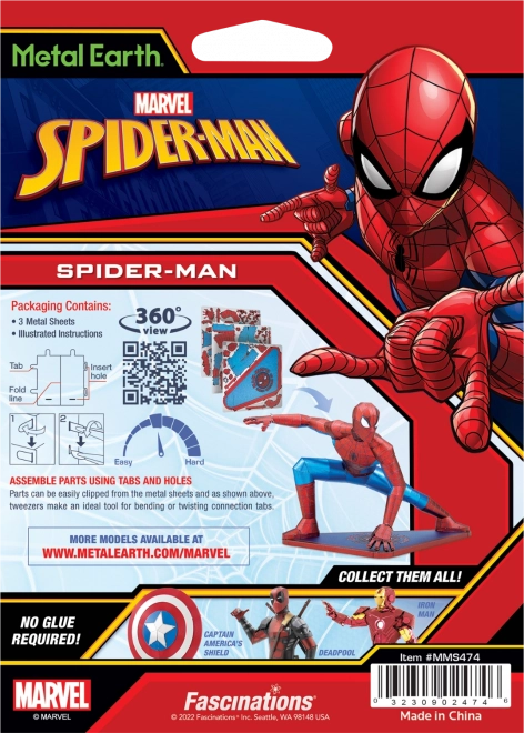 Puzzle 3D Metal Earth Avengers: Spider-Man